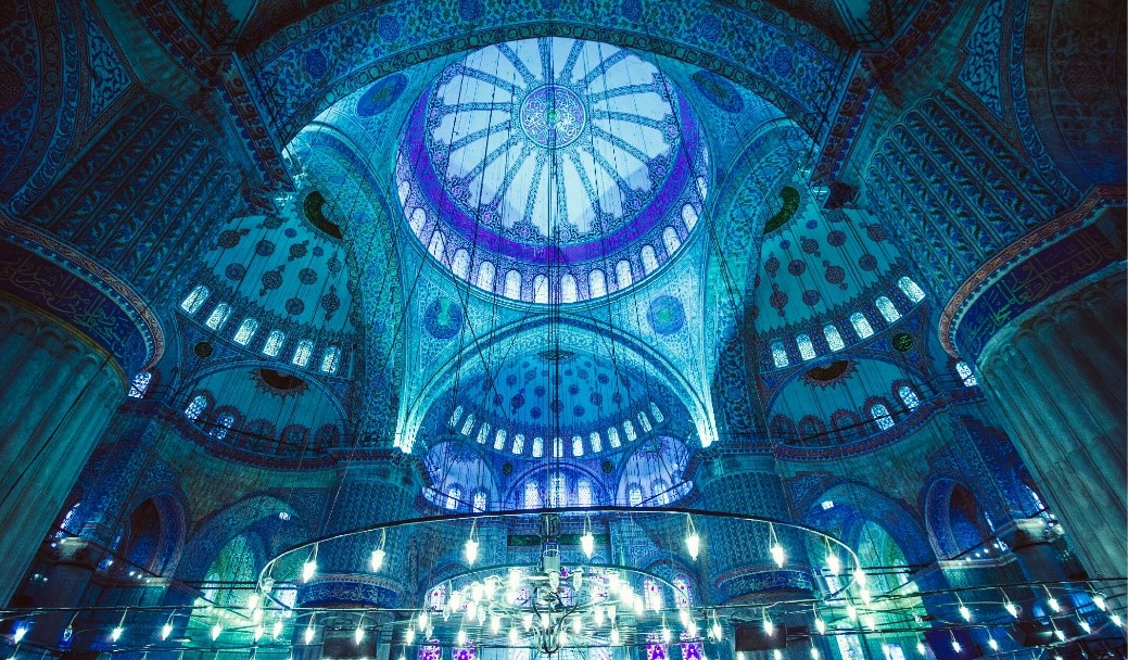 sultanahmet camii içi